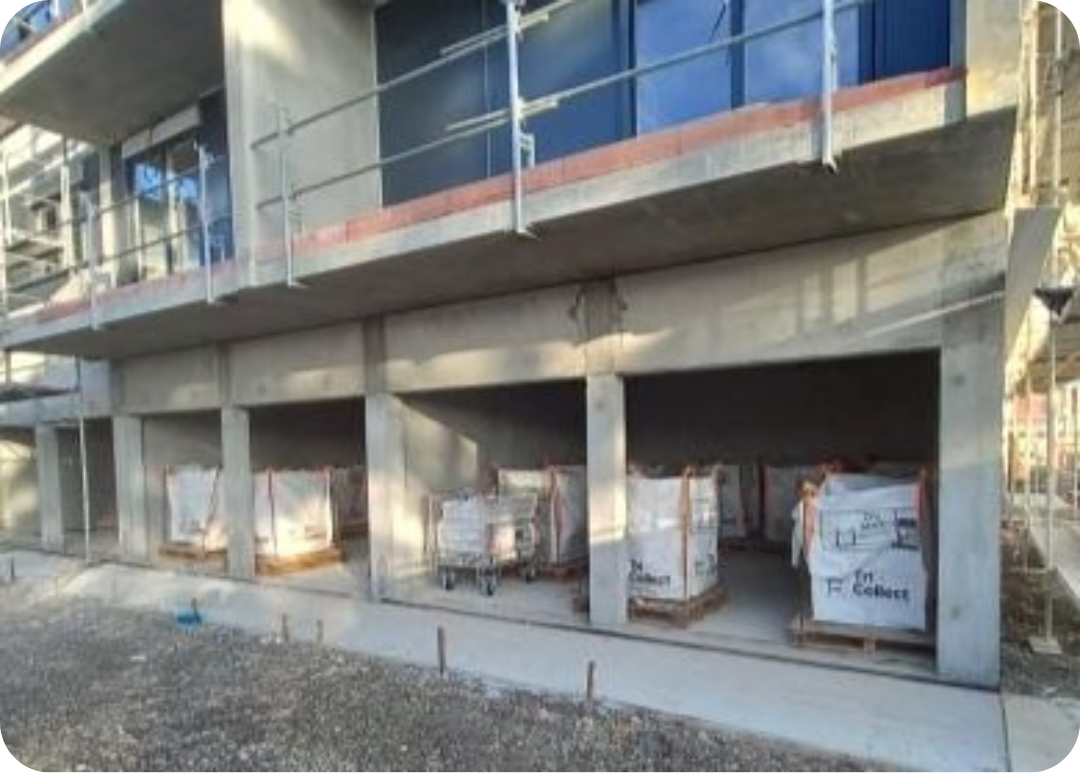 Station de tri des déchets sur un chantier du groupe CISN